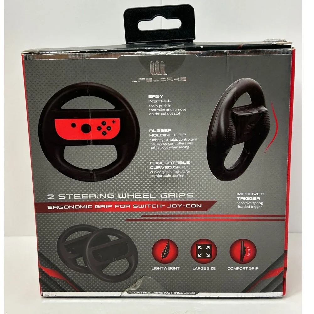 Lifeworks Racing Wheels Lot of 2 for‎ Nintendo Switch Controllers Game Holder